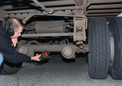 this image shows commercial truck suspension repairs in Tacoma, WA